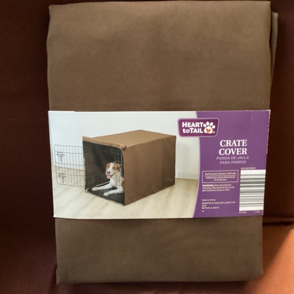 Heart To Tail Crate Cover Brown Color NEW - Picture 6 of 8